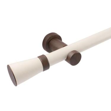 Imagem de Kit Varão p/ Cortina Jade Prime 28mm 2 Metros com Emenda Cor:Tabaco - 