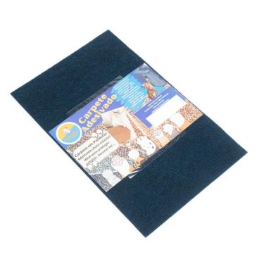 Imagem de Arranhador Adesivo para Gato OEM Protetor para Sofá e Cama Box em Carpete Premium Azul 30x48cm Kit 2 Unidades