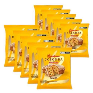 Imagem de Mini Colomba de Páscoa Frutas Bauduco Kit 10 unidades 80g - 12175, Bau
