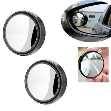 Imagem de Kit Espelhos Retrovisores para Veículos Redondos Ajustáveis Antipontos