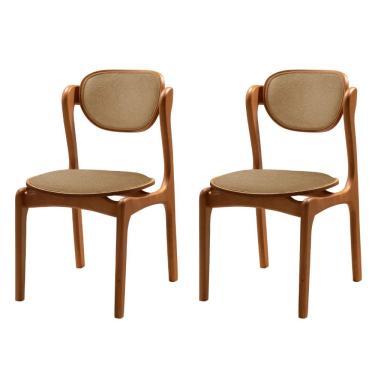 Imagem de Conjunto com 2 Cadeiras de Jantar Solaris Soft Moderna Mobilia