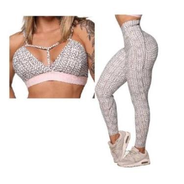 Imagem de Conjunto Calca Legging Hope Comum + Top Tricot White Moving-Feminino