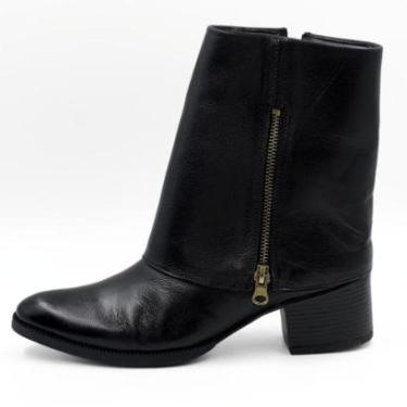 Imagem de Bota Dazzani Vitelli Capa Cano Médio Salto Bloco Feminina-Feminino