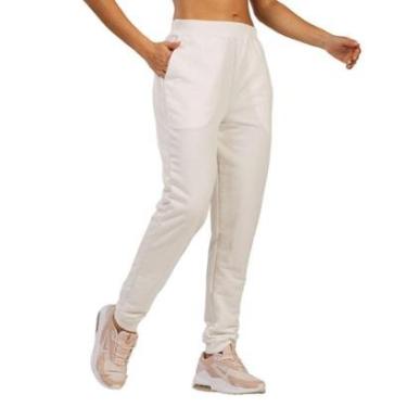 Imagem de Calça Moletinho Jogger Bella Fiore Com Elástico e Bolsos Inverno Moda Casual Feminina-F...