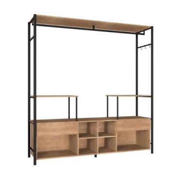 Imagem de Guarda Roupa Barcelona Closet Modulado Preto / Demolição - ARTEFAMOL, 