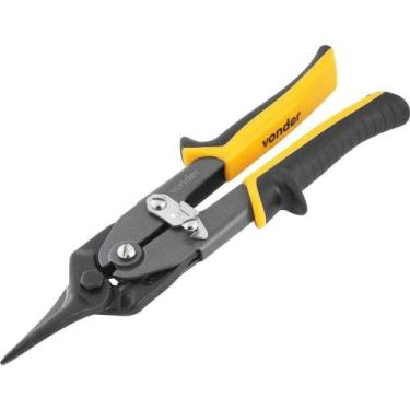 Imagem de Tesoura 10, Para Chapas, Modelo Aviação, Corte Reto, Vdp 10r, Vonder P
