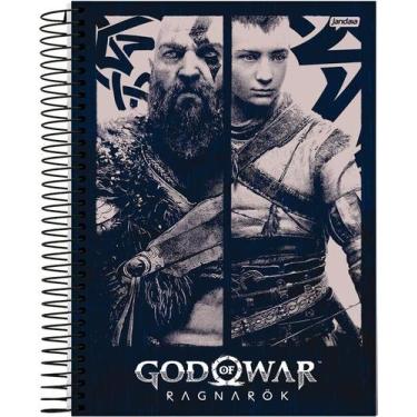 Imagem de Caderno Jandaia universitário god of war ragnarok 80 folhas