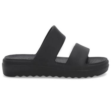 Imagem de Chinelo Slide Feminino Poofy Preto Usaflex AN32001, 38