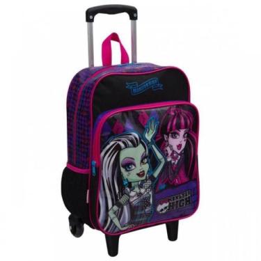 Imagem de Mochila Com Carrinho Monster High 15m Plus 063700 00 Sestini