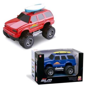 Imagem de Carrinho de Brinquedo Comanche Com Caiaque da Silmar Ref 6062, Azul