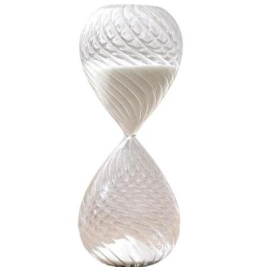 Imagem de Ampulheta Decorativa em Vidro e Areia 30 Minutos 20cm - Moment