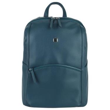 Imagem de Mochila notebook 14 e tablet feminina Leamarie Wenger 611223, Azul pet
