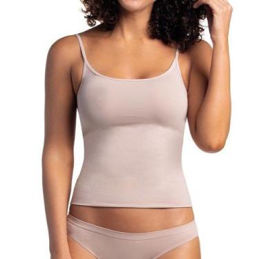 Imagem de Camiseta Alças Finas Segunda Pele S Costura Trifil, Bege, P