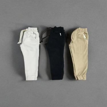 Imagem de Calça Infantil Jogger c/ Elastano - Top Atacado, Preto, 4 Anos
