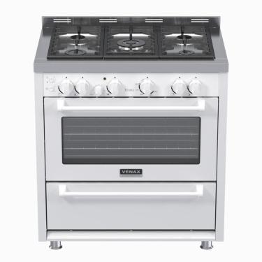 Imagem de Fogao a Gas 5 Bocas Venax Temis Branco