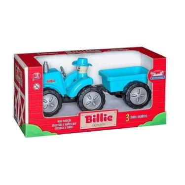 Imagem de Trator Basculante Billie Fazendeiro Azul Usual Plastic 425