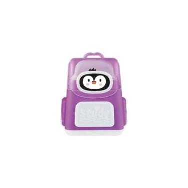 Imagem de Apontador Duplo com Borracha e Depósito Mochila TRIS, Roxo