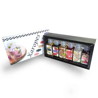 Imagem de Kit 6 mini xaropes para drinks, gin tônica e vodka - importado - Royal