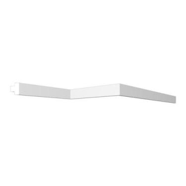 Imagem de Kit 60m Linear Rodameio Versátil Perfil de Poliestireno UP236 Branco H