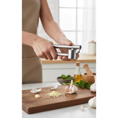 Imagem de Espremedor alho aço inox tambor removível - triturador - Congratulatio