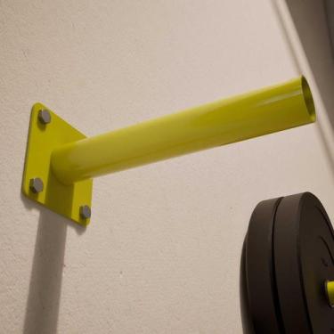 Imagem de Suporte de Parede para Anilhas Olímpicas - - VIKING FITNESS, Amarelo