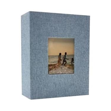 Imagem de Álbum De Fotos Grande Em Linho Com 200, 300, 600 Bolsos Para Fotos 4x6