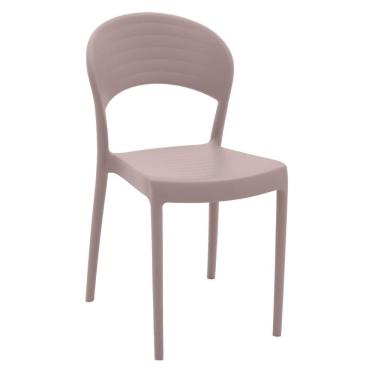 Imagem de Cadeira Sissi Summa Estrutura em Plástico Polipropileno Caramelo Tramontina 43CM
