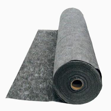 Imagem de Manta Cinza Bidim Geotextil Drenagem Decoração 50 metros de compriment