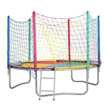 Imagem de Cama Elástica 2,44m ChicoPlay Lona Colorida Nacional