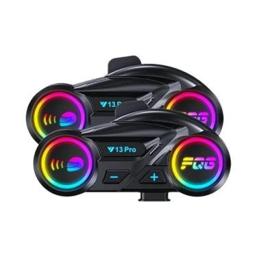 Imagem de Fone De Ouvido Bluetooth Para Capacete De Moto Y13 pro 500M Intercomun