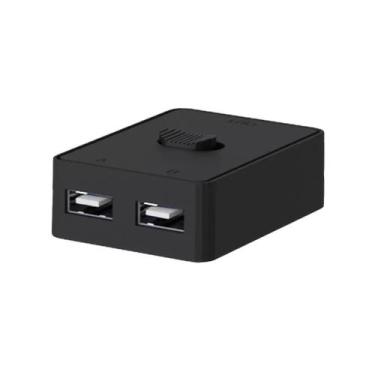 Imagem de Switch KVM USB 3.0 1x2/2x1, Hub USB Bidirecional Para Teclado, Mouse E