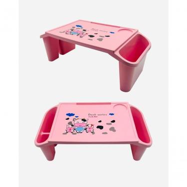 Imagem de Mesa Infantil Portátil Vaquinha Lovely Desk para Estudo Desenho Brincadeiras Alimentação Rosa Jac Pack
