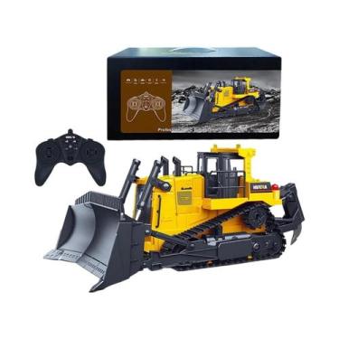 Imagem de Bulldozer RC Para Crianças Com Controle Remoto De 11 Canais, Brinquedo