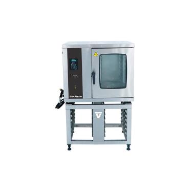 Imagem de Forno Combinado a Gás Venâncio Gás GLP FCDB7G Aço Inox 7 GNS com Cavalete e Ventilação por Convecção Cinza 220V