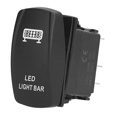 Imagem de Interruptores de barco à prova d'água, interruptor basculante CC 12V – 24V 2 peças pré-fiação de plugue para caminhões para veículos marinhos (modelos de LED)