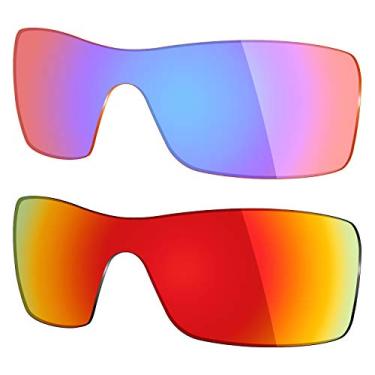 Imagem de Mryok 2 pares de lentes polarizadas de substituição para óculos de sol Oakley Batwolf – Opções