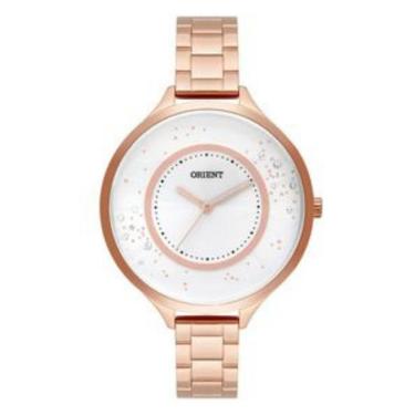 Imagem de Relógio Feminino Rose Analógico Com Pedras Orient