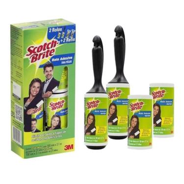Imagem de Rolo Adesivo SCOTCH-BRITE com 2 Rolos e 2 Refis 3M
