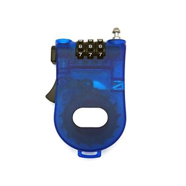 Imagem de Crysto Cabo retrátil com trava de senha (azul)