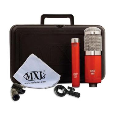 Imagem de Microfone Condensador Mxl Kit 550/551 Red Com Dois Microfones E Estojo