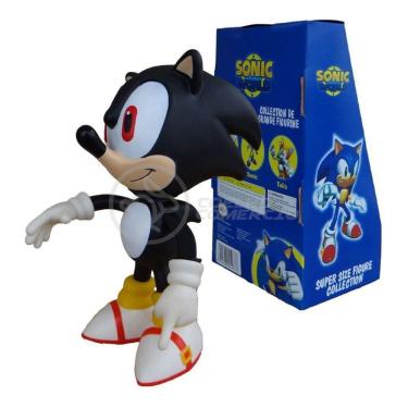 Imagem de Boneco Action Figure Shadow Sonic Black Preto Articulado 23cm