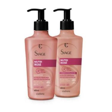 Imagem de Combo Siàge Nutri Rosé: Shampoo 400ml + Condicionador 400ml - Eudora