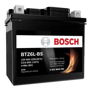 Imagem de Bateria Moto Dafra Super 100/super 50 12v 5ah Bosch Btz5l-bs