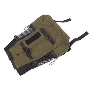 Imagem de Mochila para Animais de Estimação, Mochila Leve e Leve para Transporte de Cães Com Faixa Refletora para Ciclismo Ao Ar Livre (Grama verde)
