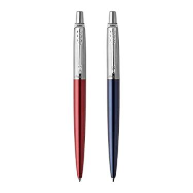 Imagem de Parker Jotter London Duo Discovery Pack: Caneta esferográfica vermelha Kensington e caneta de gel azul real