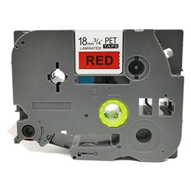Imagem de Fita TZE TZ 441 Compativel P Rotulador BROTHER 18mm Vermelha