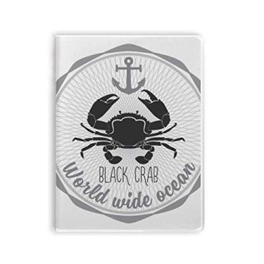 Imagem de Caderno de desenho de caranguejo com estampa de organismo marinho capa macia Diário