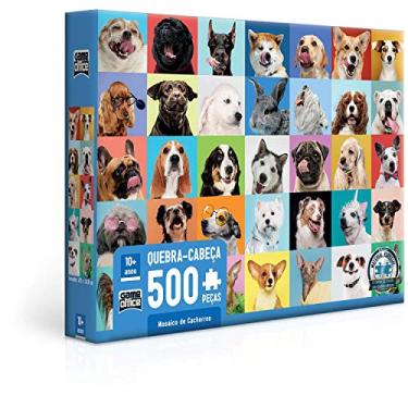 Imagem de Mosaico de Cachorros - Quebra-cabeça - 500 peças, Toyster Brinquedos, Multicor