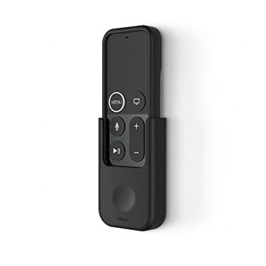 Imagem de Suporte remoto elago para Apple TV – [Opções de Gel Pad ou parafuso] [Mantém seguro] [Gerenciamento de cabo] – Compatível com controle remoto para Apple TV 4K / 4ª geração, Apple TV Remote Holder, Apple TV Remote Holder