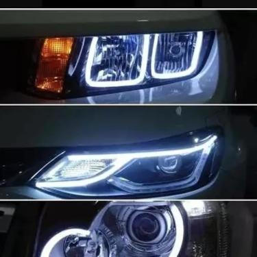 Imagem de Fita Led Farol Drl + Seta Sequencia Externa Automotivo Carro - Para farol lanterna dianteira seta para esquerda seta para direita